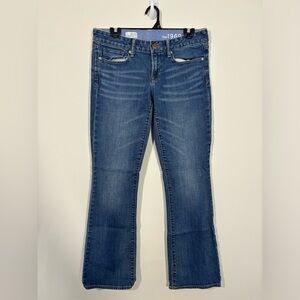 Gap 1969 Women's Size 28/6R Sexy Boot Cut Medium Wash Y2K Denim Jeans